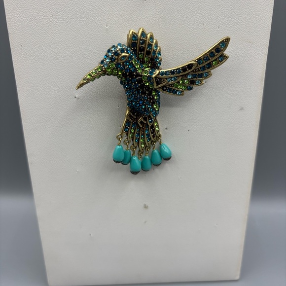 Heidi Daus Jewelry - Heidi Daus Sincere Joy Hummingbird Brooch / Pendant JP436